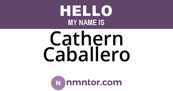 Cathern Caballero