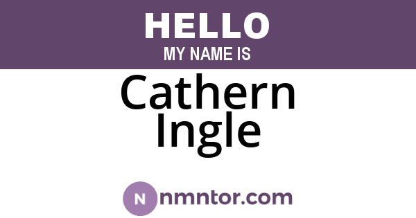 Cathern Ingle
