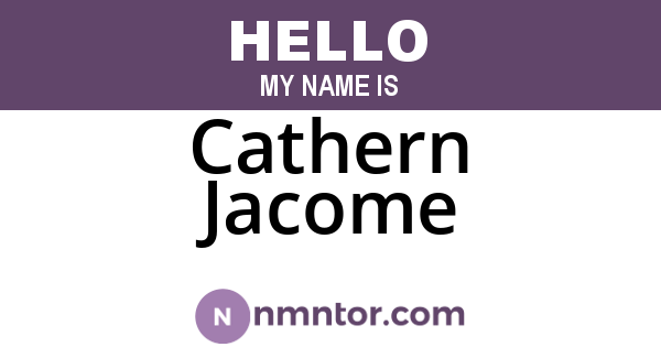 Cathern Jacome