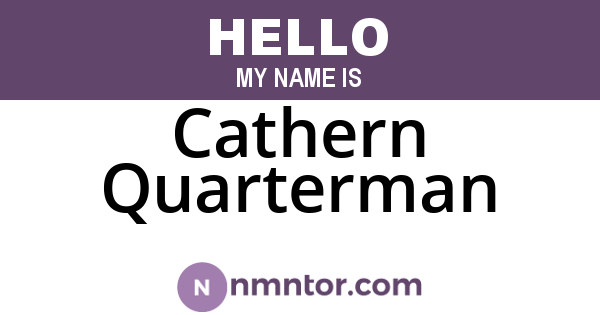 Cathern Quarterman