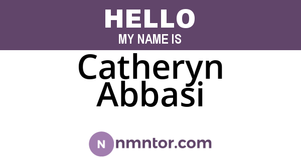 Catheryn Abbasi