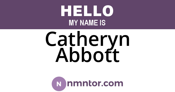 Catheryn Abbott