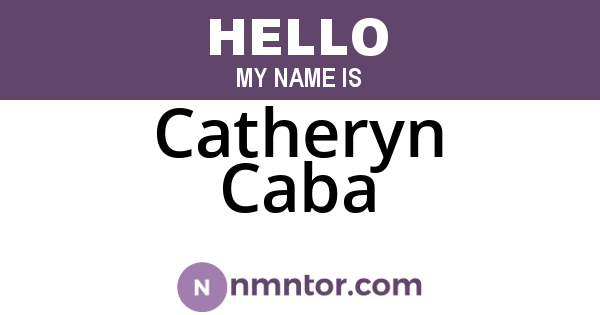 Catheryn Caba