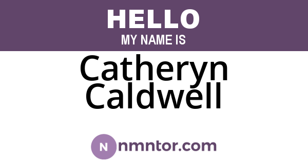 Catheryn Caldwell
