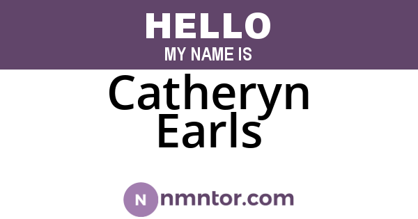 Catheryn Earls