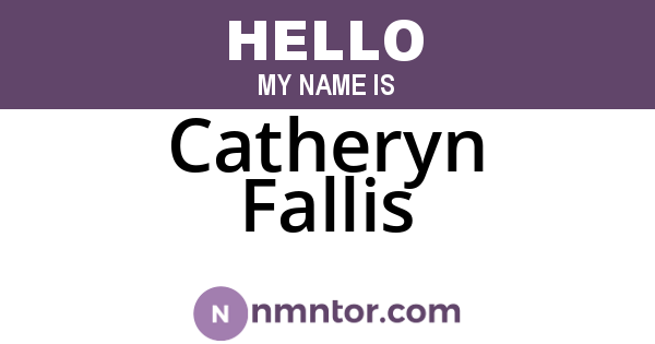 Catheryn Fallis