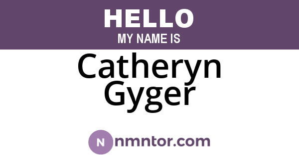 Catheryn Gyger