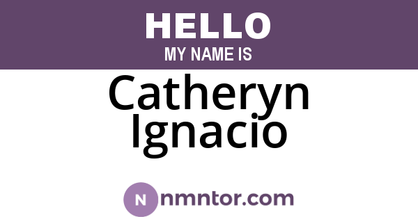 Catheryn Ignacio
