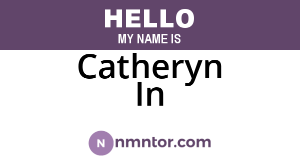 Catheryn In