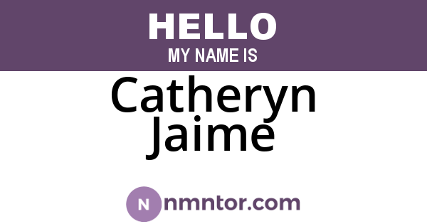 Catheryn Jaime