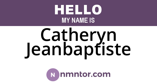 Catheryn Jeanbaptiste