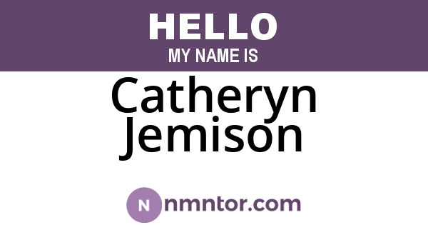 Catheryn Jemison