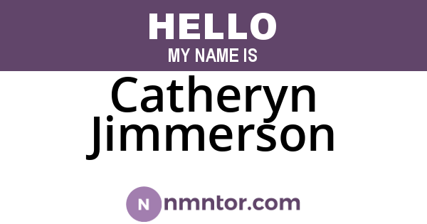 Catheryn Jimmerson