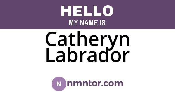 Catheryn Labrador