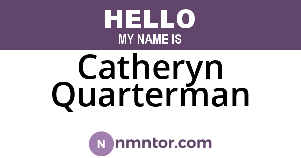 Catheryn Quarterman