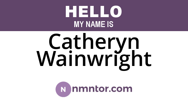Catheryn Wainwright