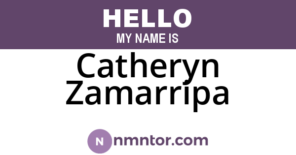 Catheryn Zamarripa