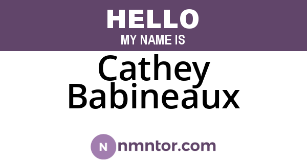 Cathey Babineaux