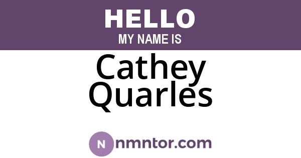 Cathey Quarles