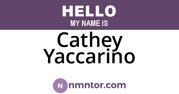 Cathey Yaccarino