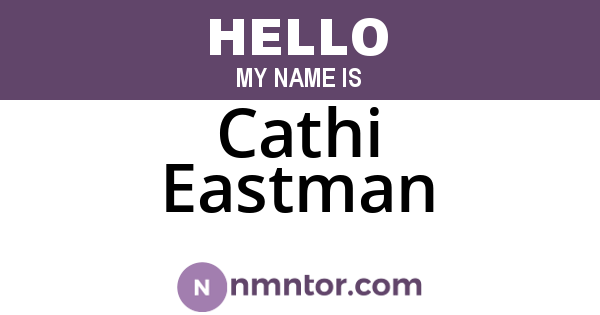 Cathi Eastman