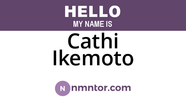 Cathi Ikemoto