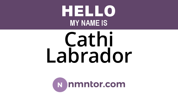 Cathi Labrador
