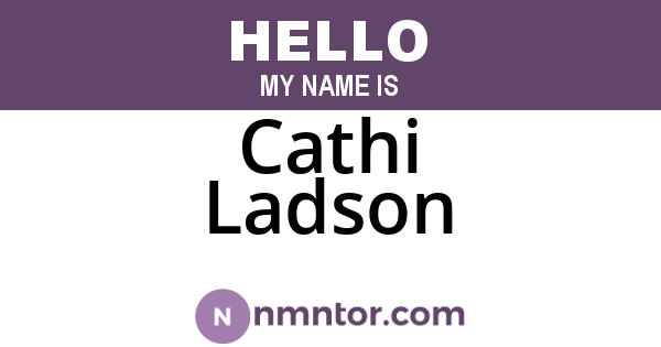 Cathi Ladson