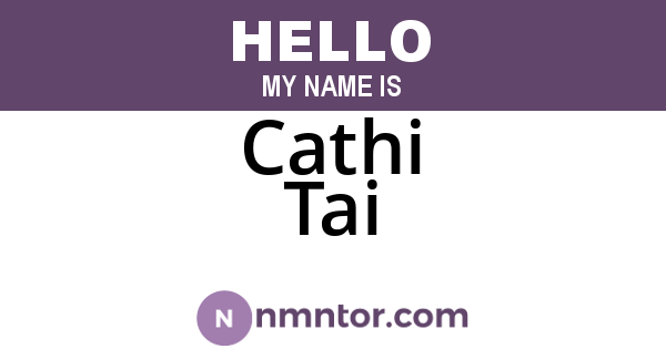 Cathi Tai