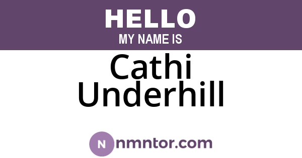 Cathi Underhill