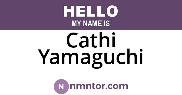 Cathi Yamaguchi