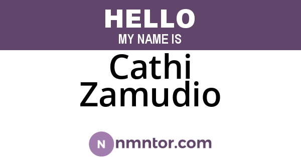 Cathi Zamudio