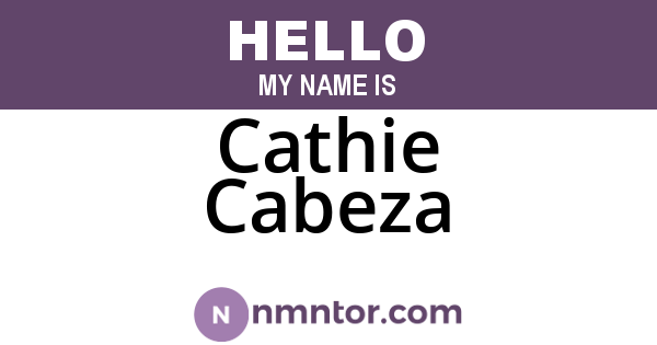 Cathie Cabeza