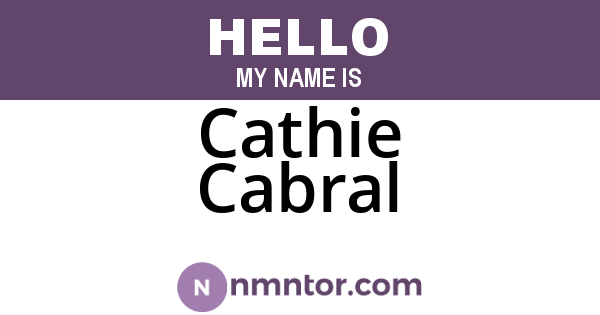 Cathie Cabral