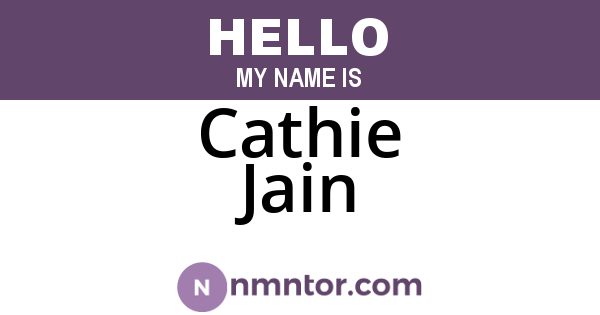 Cathie Jain