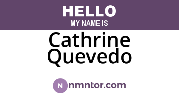 Cathrine Quevedo