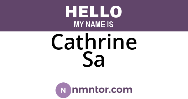 Cathrine Sa