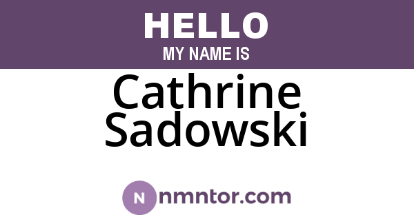 Cathrine Sadowski