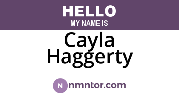 Cayla Haggerty
