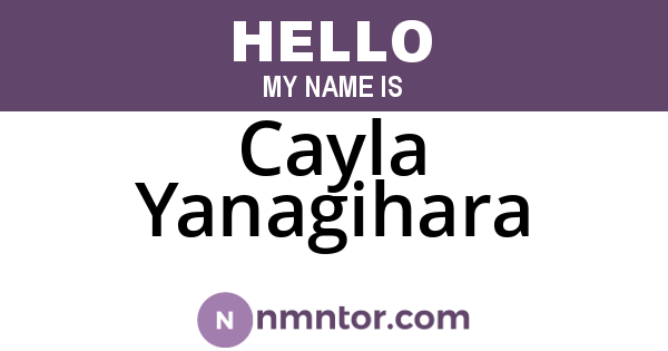 Cayla Yanagihara