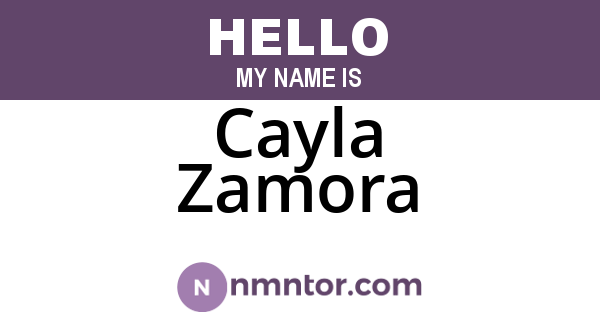 Cayla Zamora