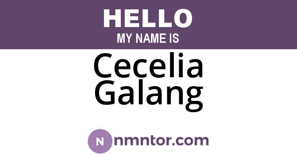 Cecelia Galang