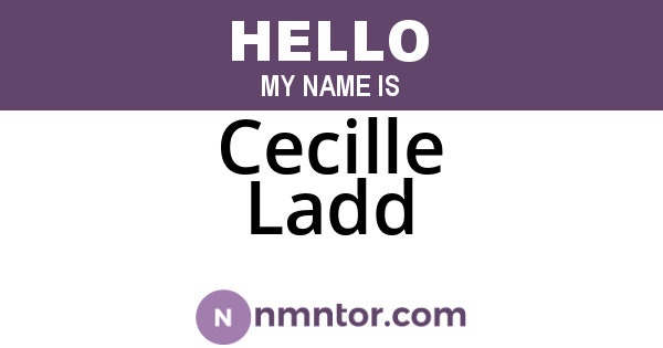 Cecille Ladd