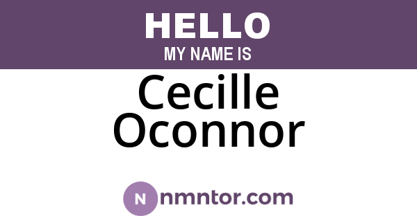 Cecille Oconnor