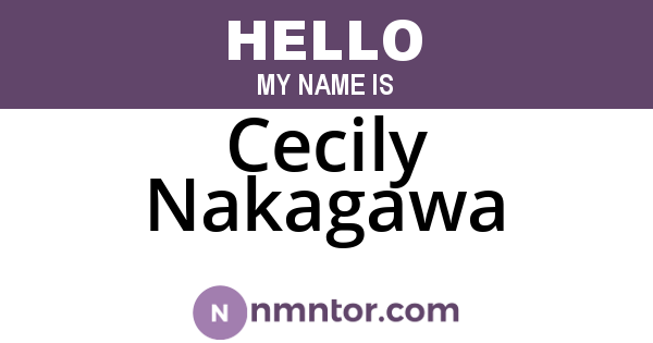 Cecily Nakagawa