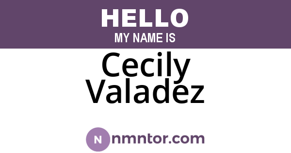 Cecily Valadez
