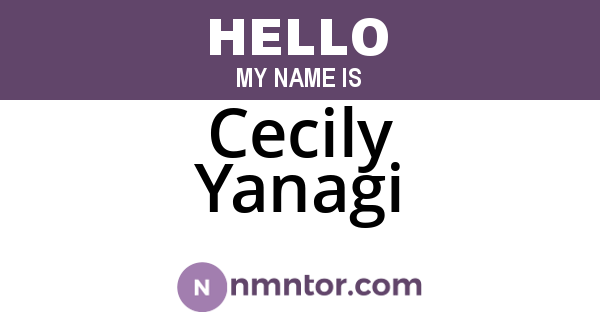 Cecily Yanagi