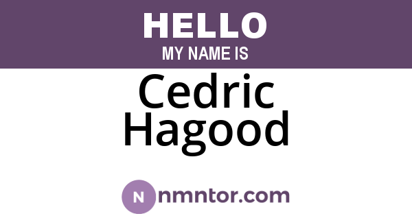 Cedric Hagood