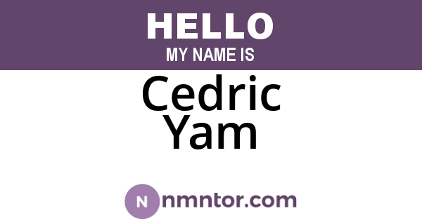 Cedric Yam