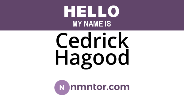 Cedrick Hagood